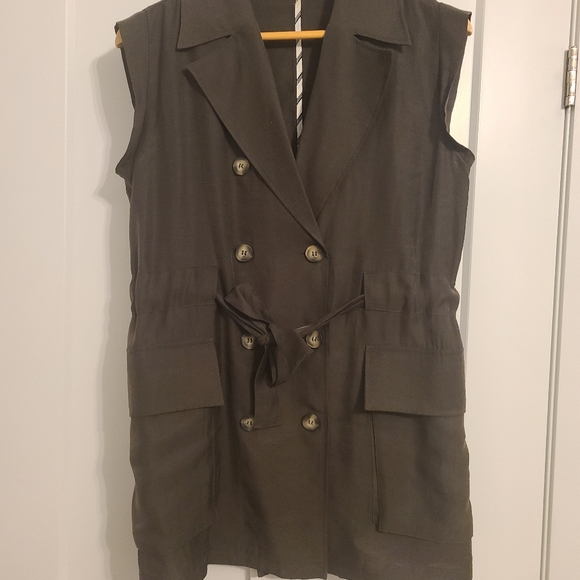 Zara Green Vest Size Small - Picture 4 of 7
